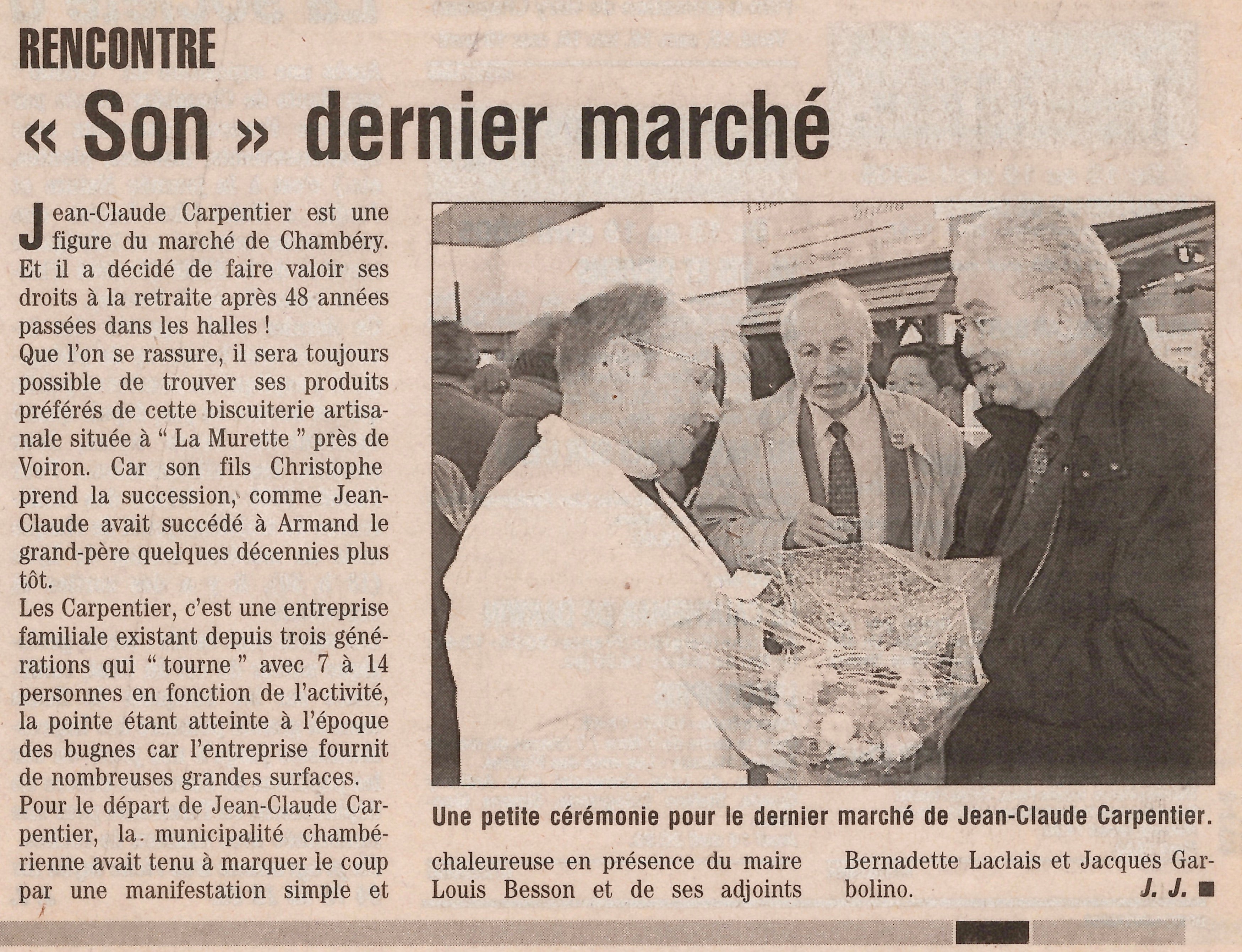 Article du Dauphiné Libéré - 04/2005